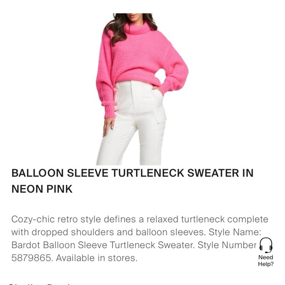 Bardot pink sweater XS long and baggy - Picture 9 of 9